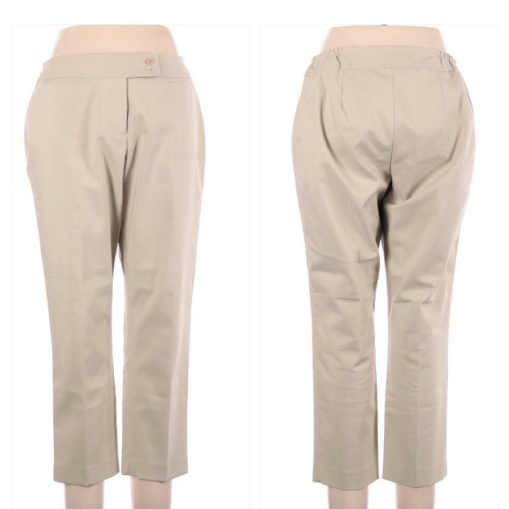Talbots Heritage Capris Khaki 14wp